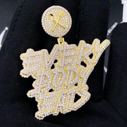 Everybody Eats VVS CZ Hip Hop Iced Out Pendant