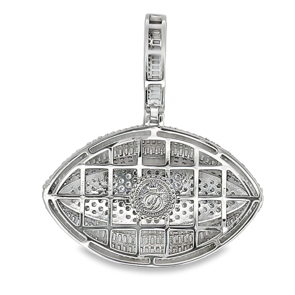 Evil Eye Baguette CZ Hip Hop Iced Out Pendant
