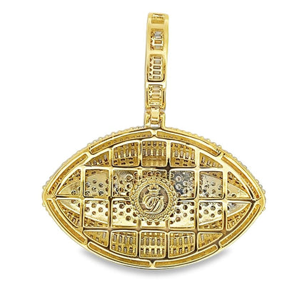 Evil Eye Baguette CZ Hip Hop Iced Out Pendant