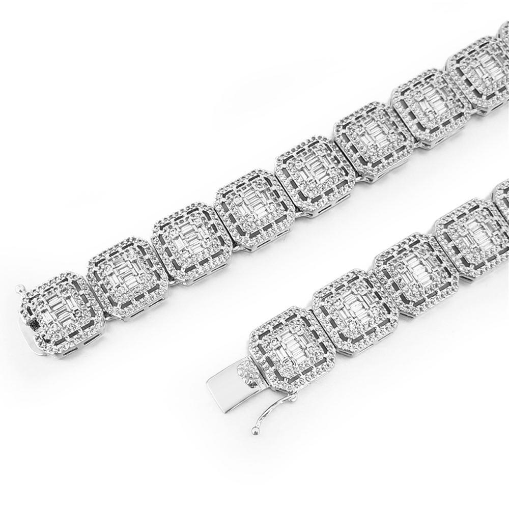 Exotic Baguette Ice CZ Iced Out Chain