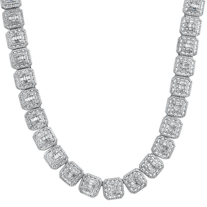 Exotic Baguette Ice CZ Iced Out Chain