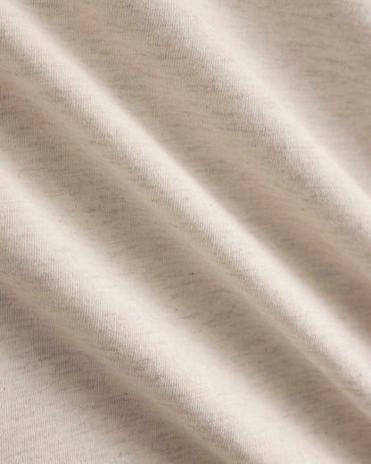 The Box-Cut Tee in Essential Cotton | Heathered Oats | No Pocket