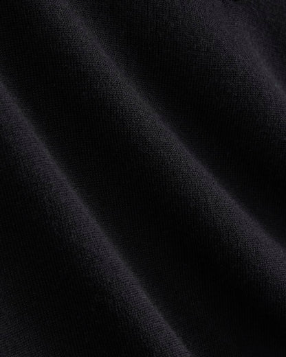 Oversized Polo in Ultrafine Merino | Black
