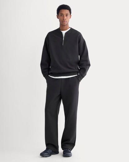 Luxe Fleece Half-Zip Pullover | Black