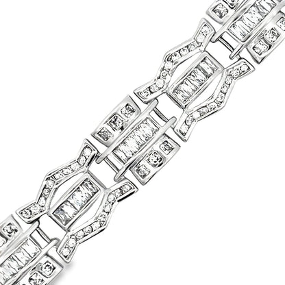 Fancy Baguette CZ Hip Hop Bracelet