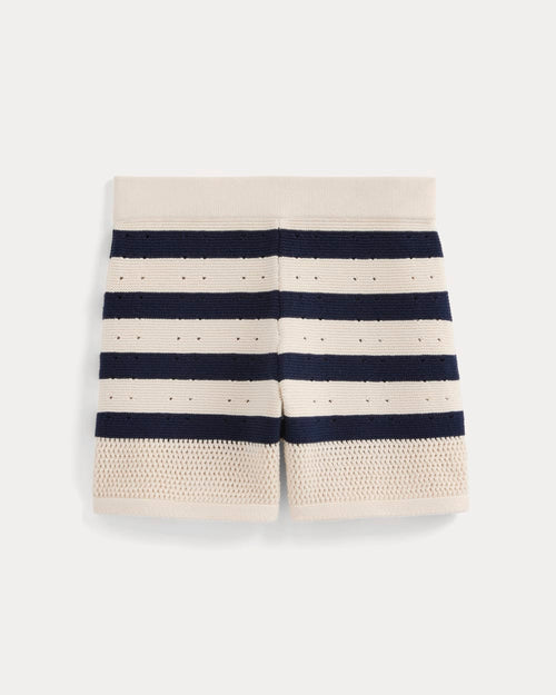 Open-Knit Short in Everyday Cotton | Canvas / Navy