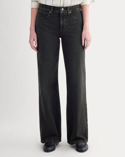 Relaxed Mid-Rise Bootcut Jean | Black