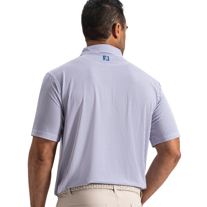 Flag Ladder Lisle - White / Riviera Blue / Peach
