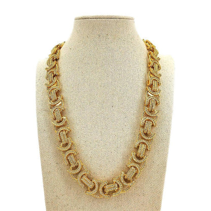 Flat Byzantine CZ Bling Bling Chain