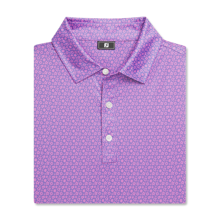 Floral Lisle - Pink / Lagoon