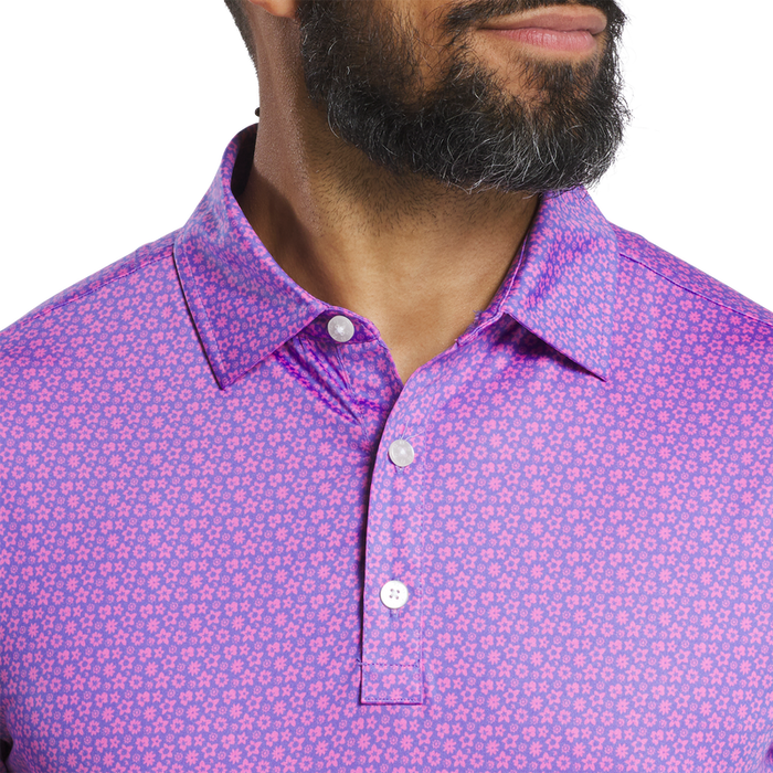 Floral Lisle - Pink / Lagoon