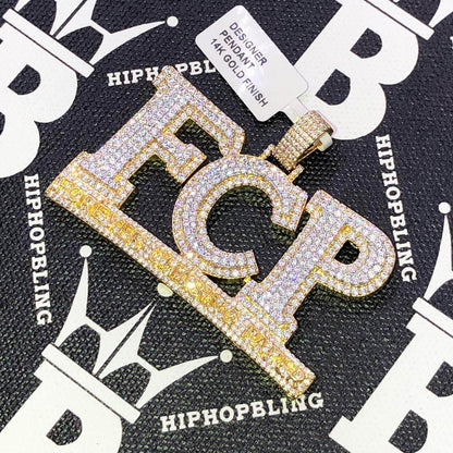 Forever Chasing Paper CZ Hip Hop Bling Bling Pendant