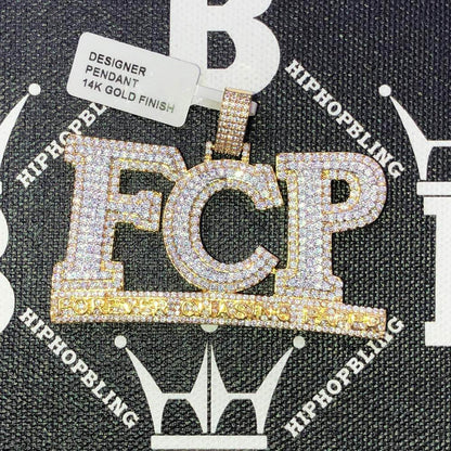 Forever Chasing Paper CZ Hip Hop Bling Bling Pendant