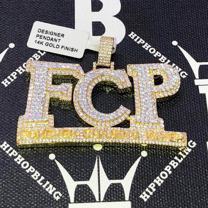 Forever Chasing Paper CZ Hip Hop Bling Bling Pendant