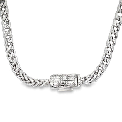 Franco VVS Moissanite Bracelet Steel / .925 Silver