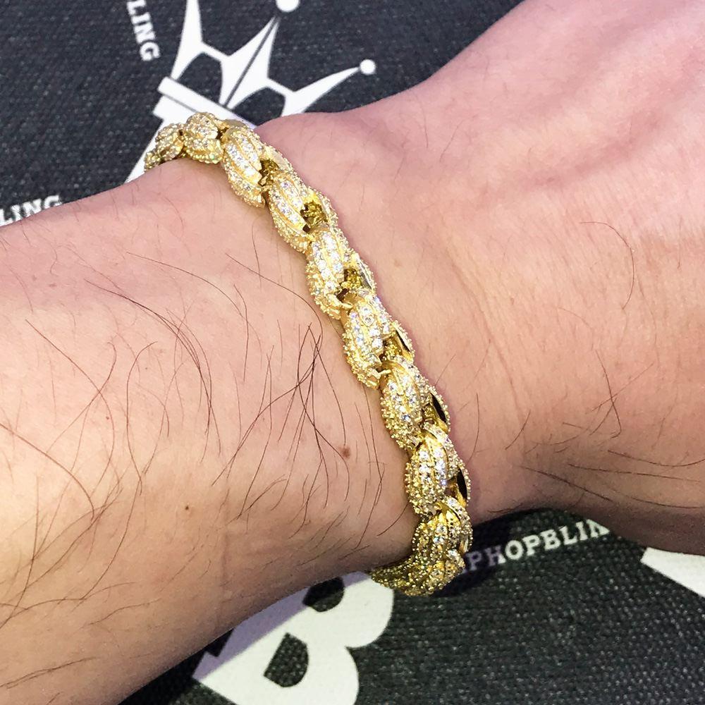 French Rope 8MM VVS CZ Iced Out Hip Hop Bracelet