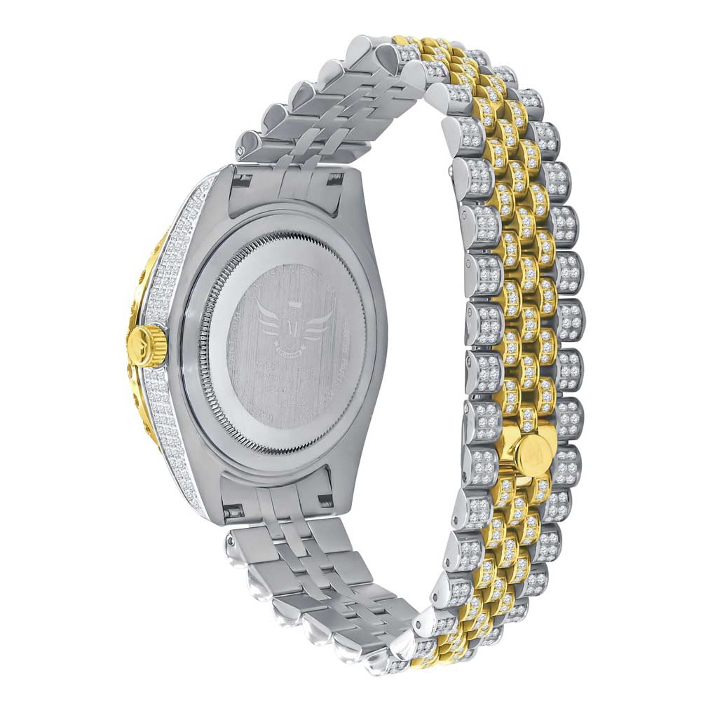 Full Bustdown Jubilee Iced Out Watch 4 Colors