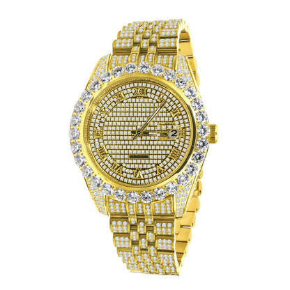 Full Bustdown Jubilee Iced Out Watch 4 Colors