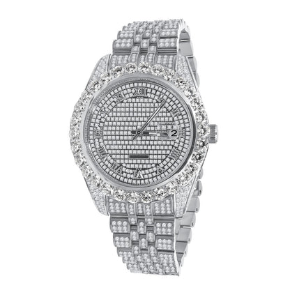 Full Bustdown Jubilee Iced Out Watch 4 Colors