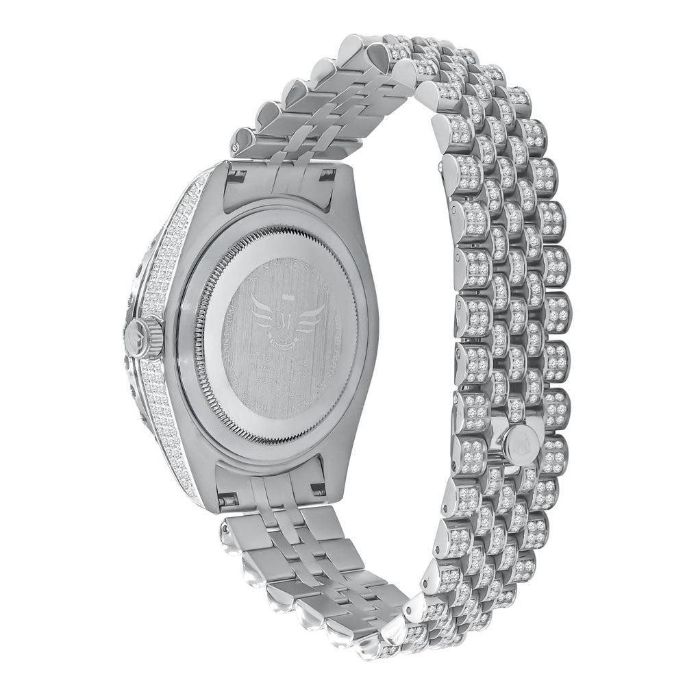 Full Bustdown Jubilee Iced Out Watch 4 Colors