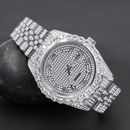 Full Bustdown Jubilee Iced Out Watch 4 Colors
