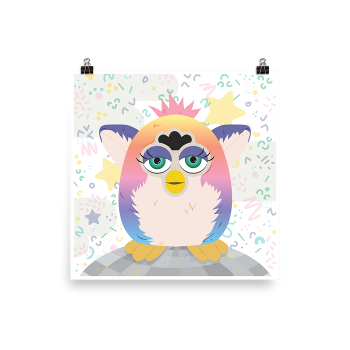 Fuzzy Rainbow Nostalgia Print