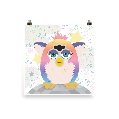 Fuzzy Rainbow Nostalgia Print