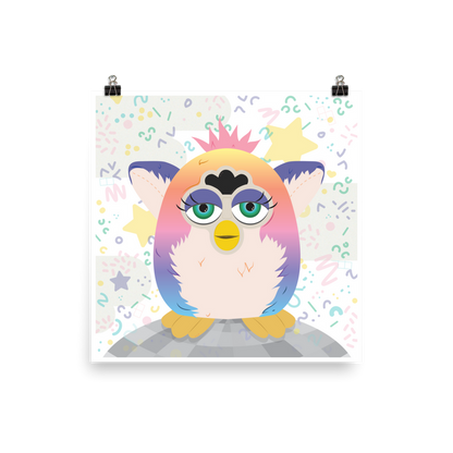 Fuzzy Rainbow Nostalgia Print