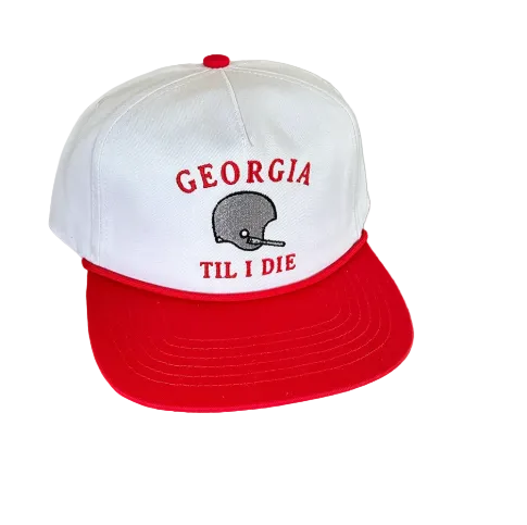 GA Til I Die Hat (White & Red)