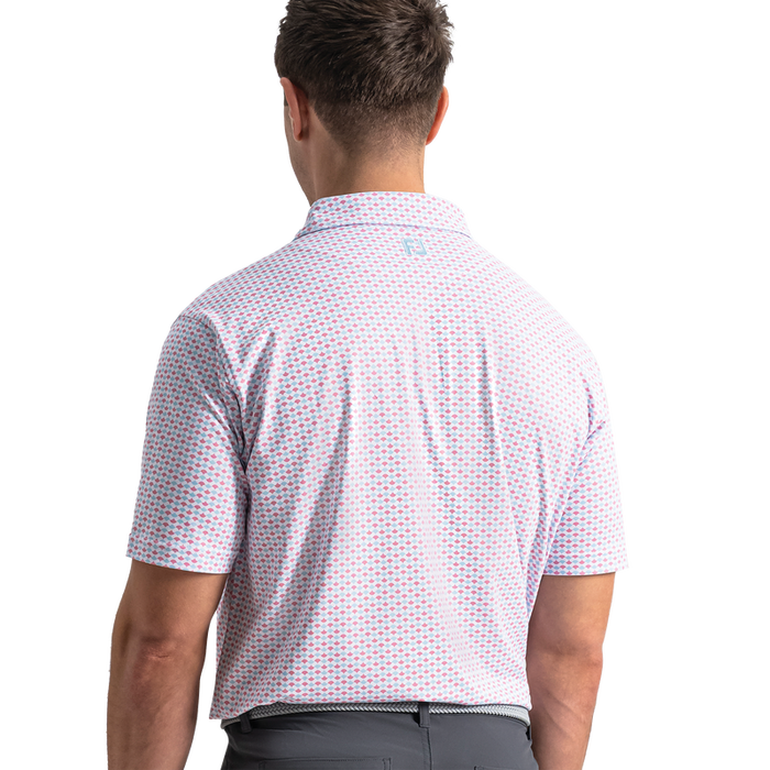 Ginko Geo Pique - White / Blue Breeze / Orchid Smoke