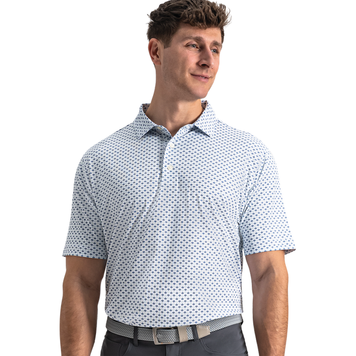 Ginko Geo Pique - White / Mint Julep / Windward Blue