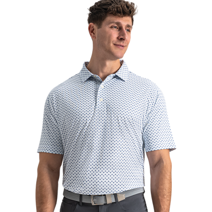 Ginko Geo Pique - White / Mint Julep / Windward Blue