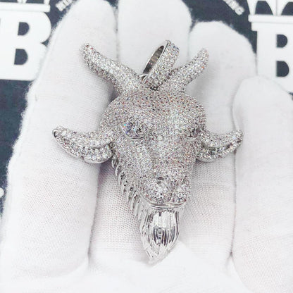 GOAT Face Iced Out Hip Hop Pendant