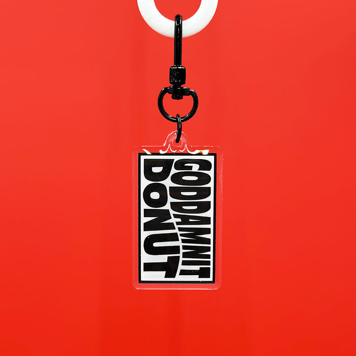Goddamnit Donut Acrylic Keychain