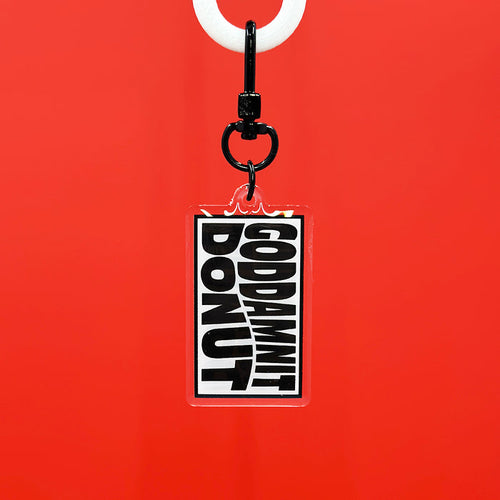 Goddamnit Donut Acrylic Keychain