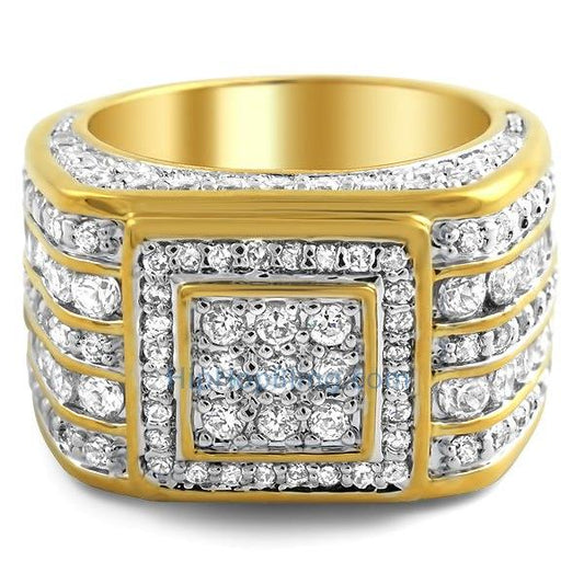 Godfather Gold Custom CZ Bling Bling Ring