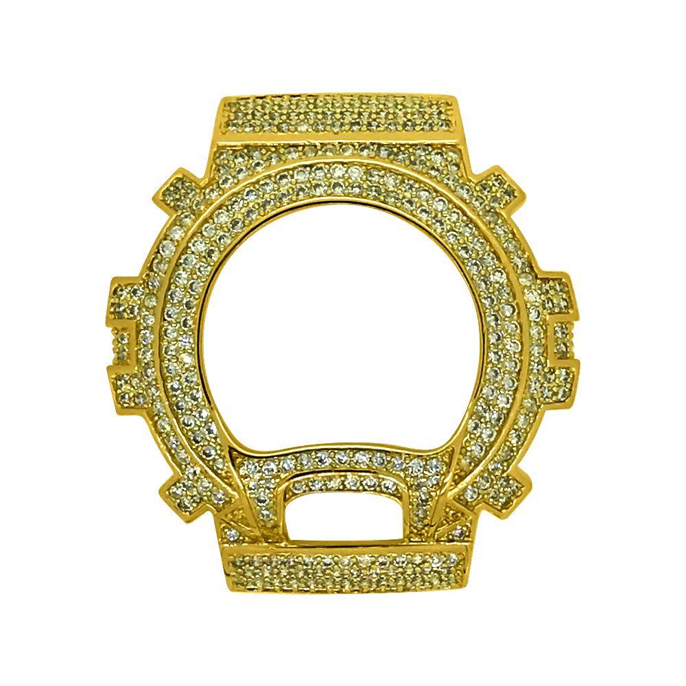 Gold CZ Bling Bling Case Bezel for G Shock DW6900