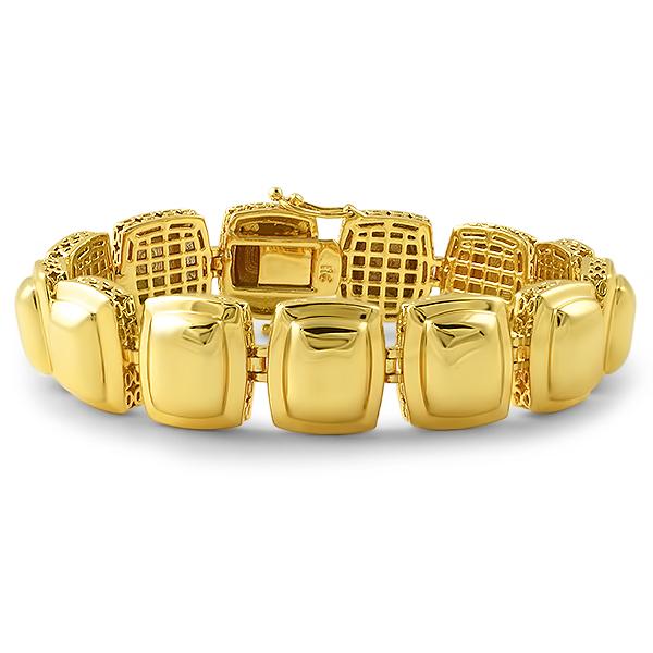 Gold Metal Gem Illusion Bracelet