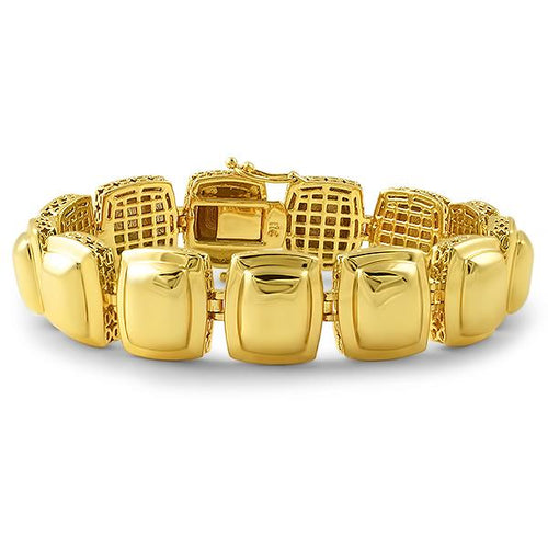 Gold Metal Gem Illusion Bracelet