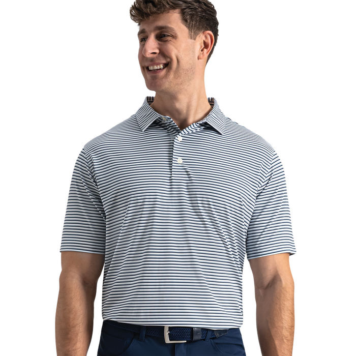 Gradient Stripe Lisle - White / Mint Julep / Windward Blue / Navy