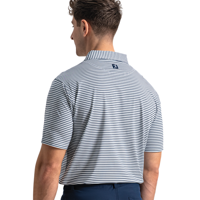 Gradient Stripe Lisle - White / Mint Julep / Windward Blue / Navy