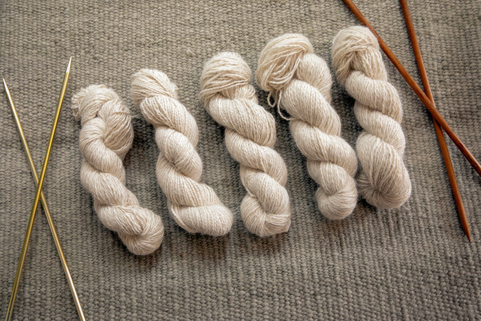Handspun Alpaca Yarn Sample