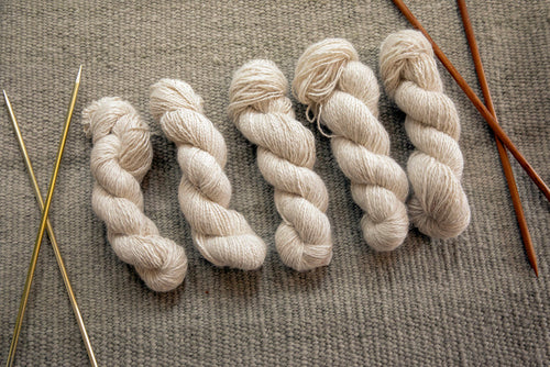 Handspun Alpaca Yarn Sample
