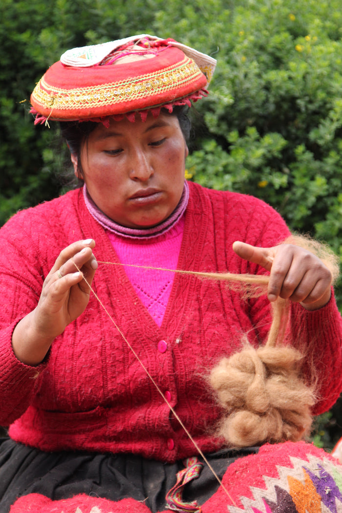 Handspun Alpaca Yarn Sample