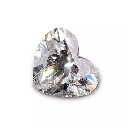 Heart Cut Certified Moissanite Loose Stone VVS D