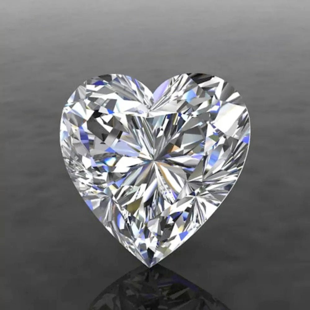 Heart Cut Certified Moissanite Loose Stone VVS D