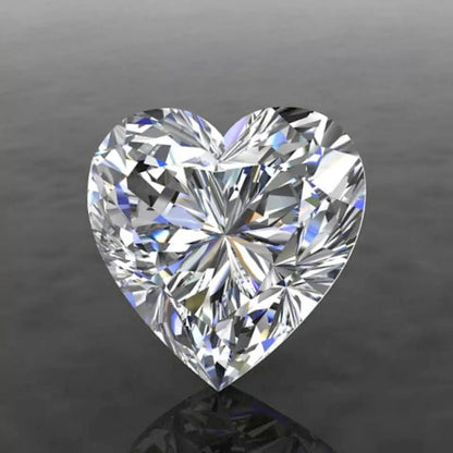 Heart Cut Certified Moissanite Loose Stone VVS D