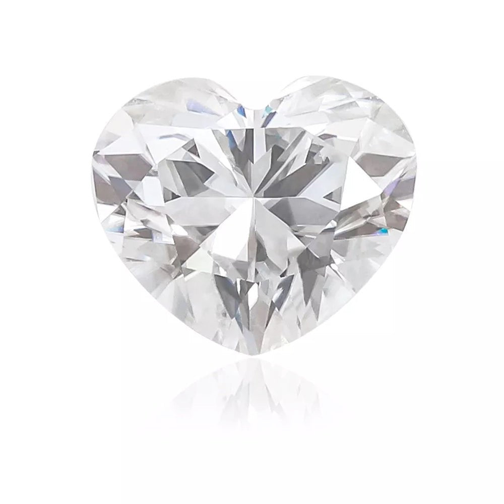 Heart Cut Certified Moissanite Loose Stone VVS D