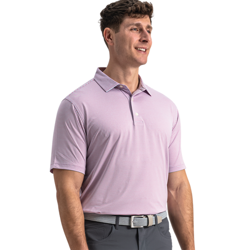 Heather Feeder Stripe Lisle - Blue Breeze / Orchid Smoke