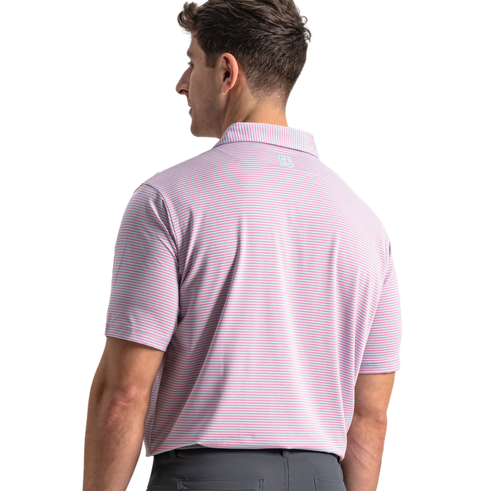 Heather Feeder Stripe Lisle - Blue Breeze / Orchid Smoke